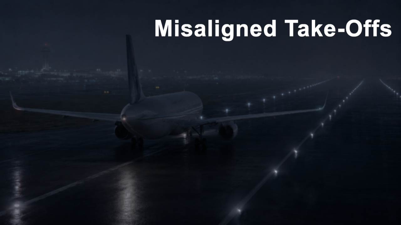 Misaligned take-offs